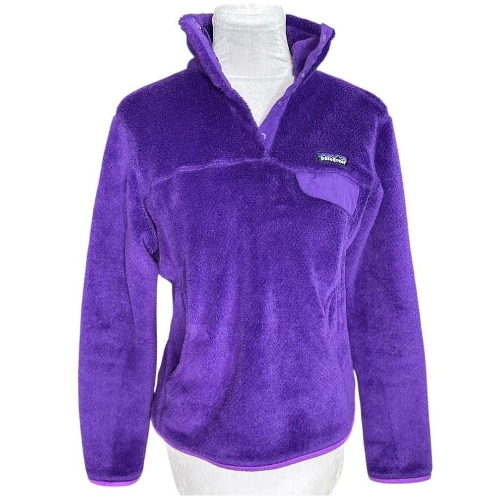 Patagonia Women's Re Tool Snap T Pullover in Purple. Size Small